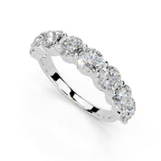 Round Cut Lab Grown Diamond Anniversary Band