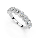 Round Cut Lab Grown Diamond Anniversary Band
