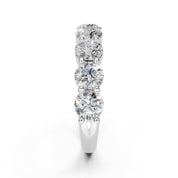 Round Cut Lab Grown Diamond Anniversary Band