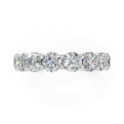 Round Cut Lab Grown Diamond Anniversary Band