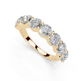 Round Cut Lab Grown Diamond Anniversary Band