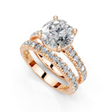 Round Cut Pavé Lab Grown Diamond Matching Band – Approx. 0.90ct Weight