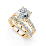Round Cut Pavé Lab Grown Diamond Matching Band – Approx. 0.90ct Weight