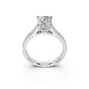 Radiant Cut Double Pave Lab Grown Diamond Engagement Ring