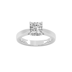 Princess Cut Petal-shaped Solitaire Lab Grown Diamond Engagement Ring (3.5 mm width)