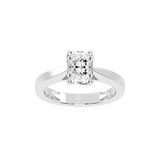 Radiant Cut Petal-shaped Solitaire Lab Grown Diamond Engagement Ring (3.5 mm width)
