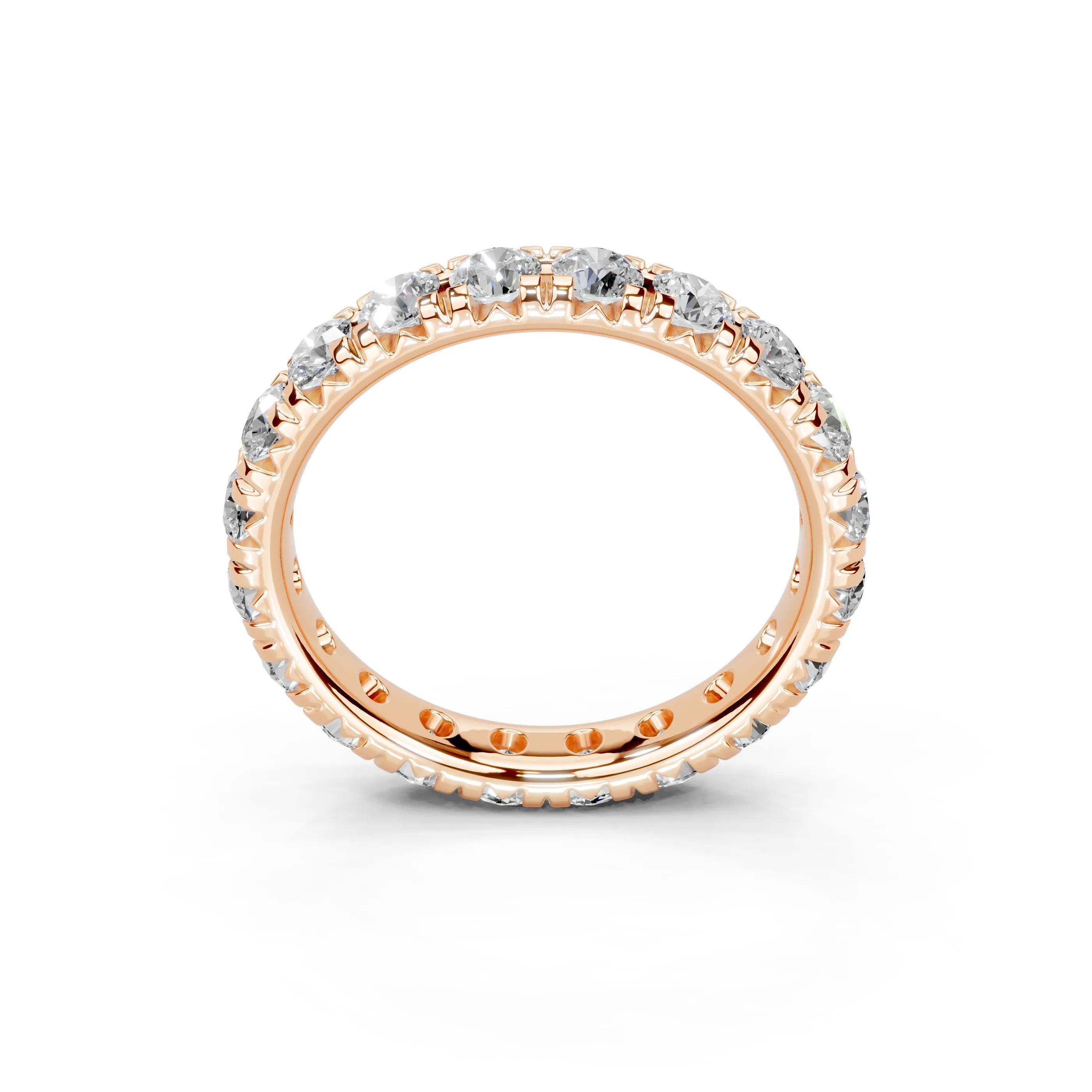 Classic Round Lab-Grown Diamond Eternity Wedding Band