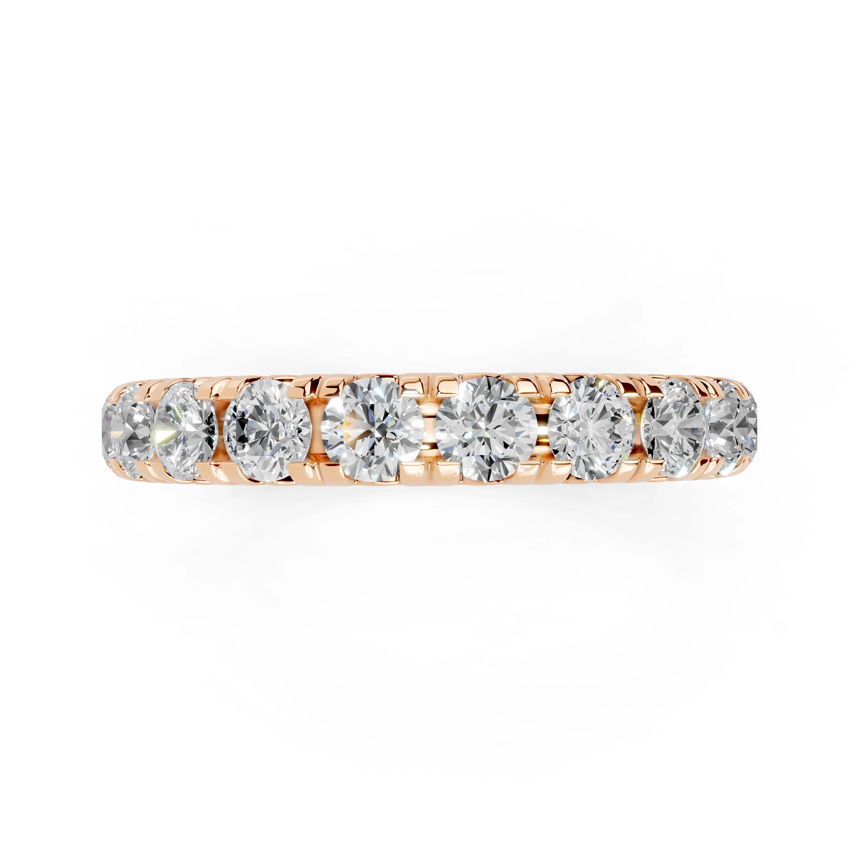 Classic Round Lab-Grown Diamond Eternity Wedding Band