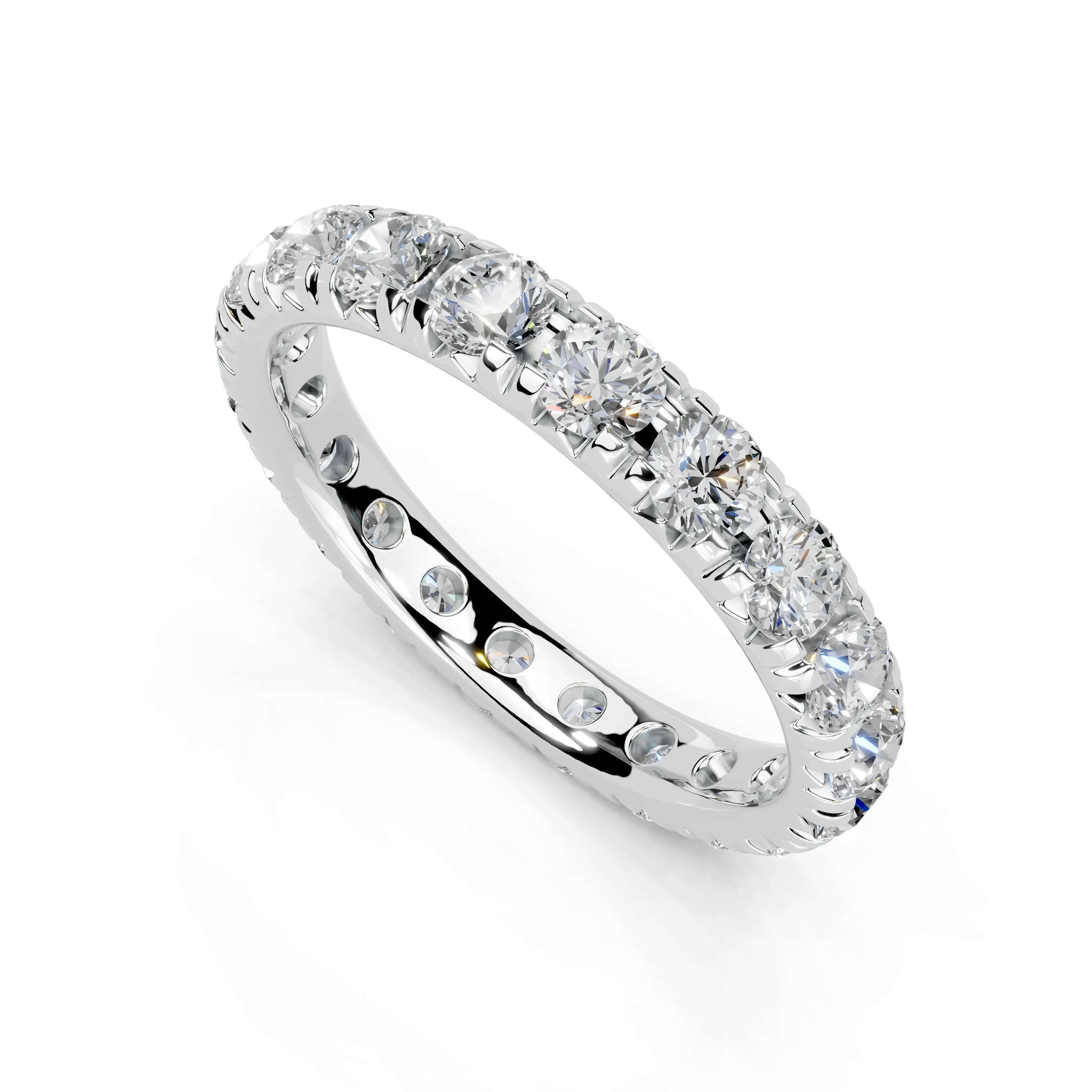Classic Round Lab-Grown Diamond Eternity Wedding Band