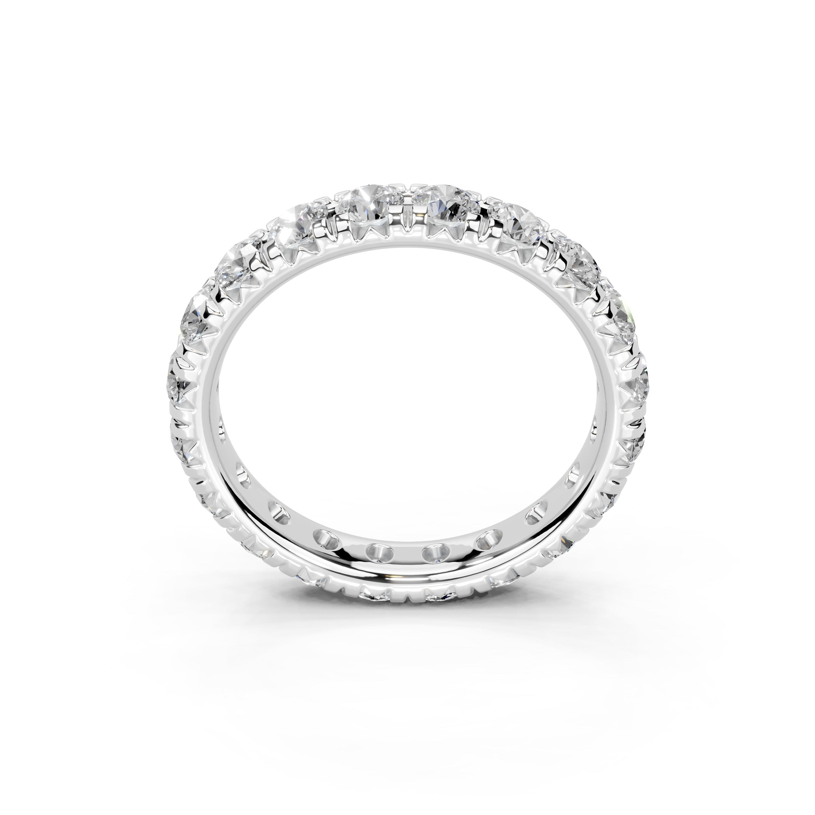 Round Cut Lab Grown Diamond Eternity Band