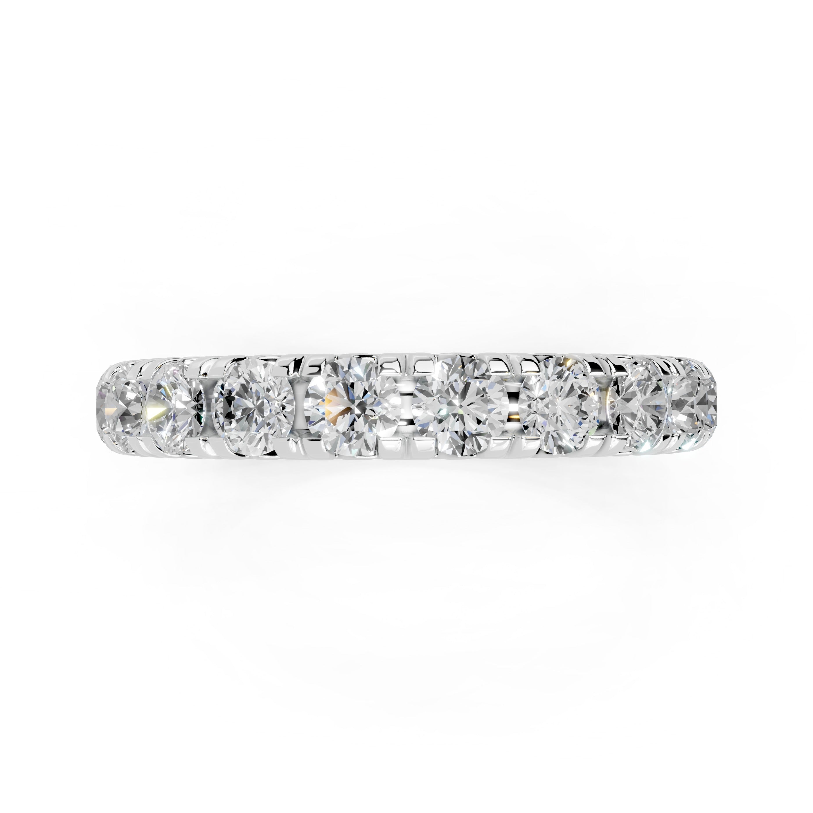 Round Cut Lab Grown Diamond Eternity Band
