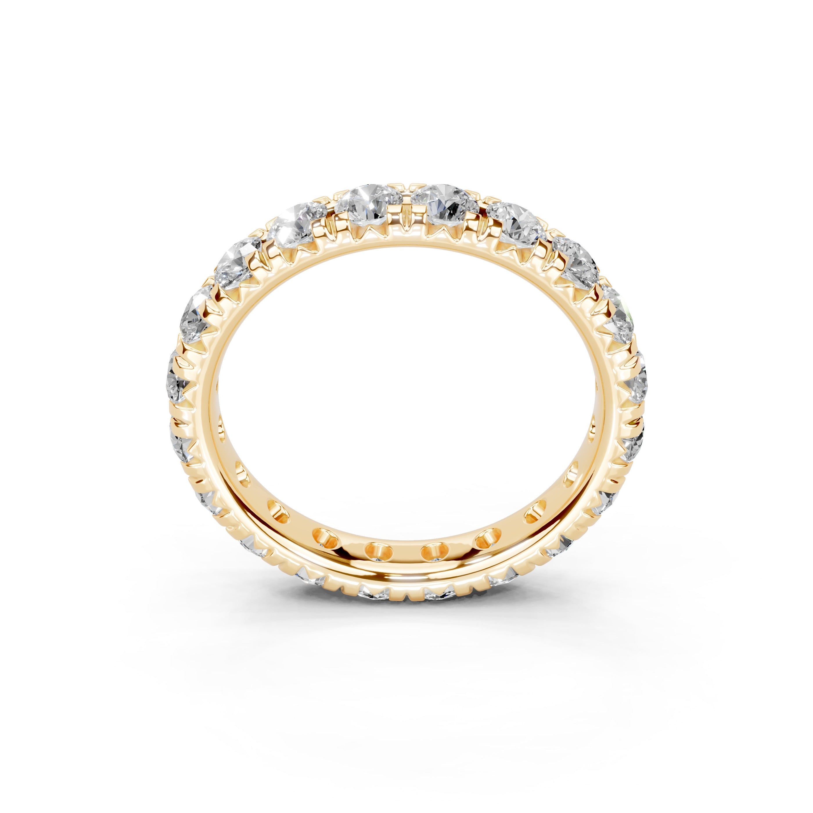 Round Cut Lab Grown Diamond Eternity Band