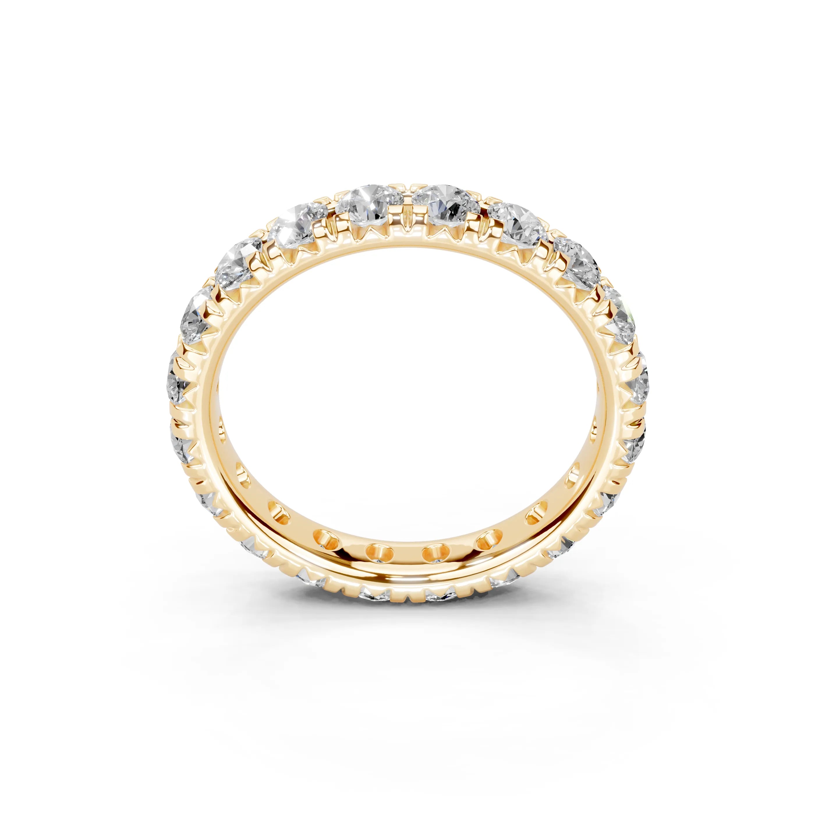 Classic Round Lab-Grown Diamond Eternity Wedding Band