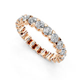 Round Cut Lab Grown Diamond Eternity Band