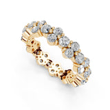 Fancy Prong Set Round Lab Grown Diamond Eternity Band
