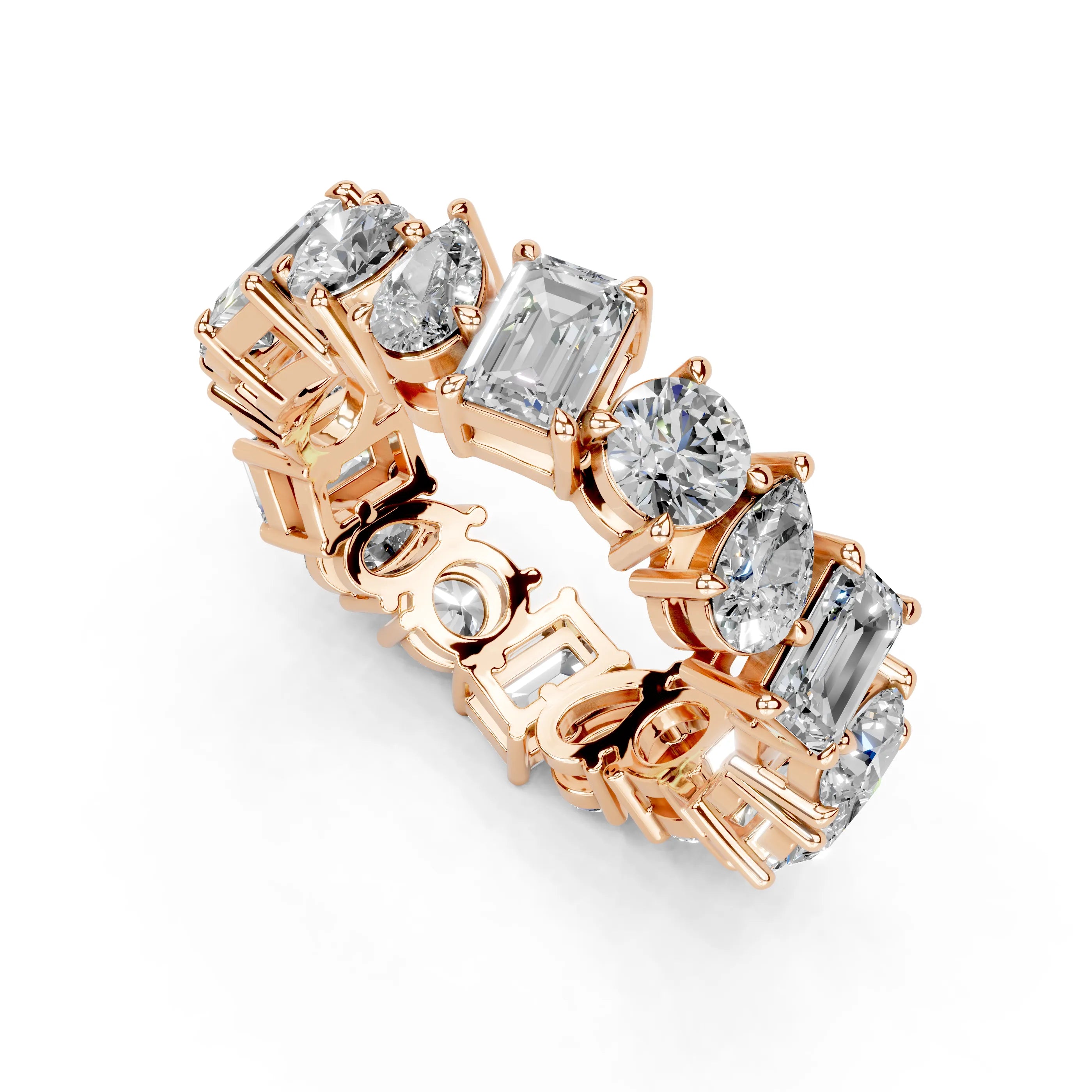 Fancy Shape Lab-Grown Diamond Eternity Wedding Band