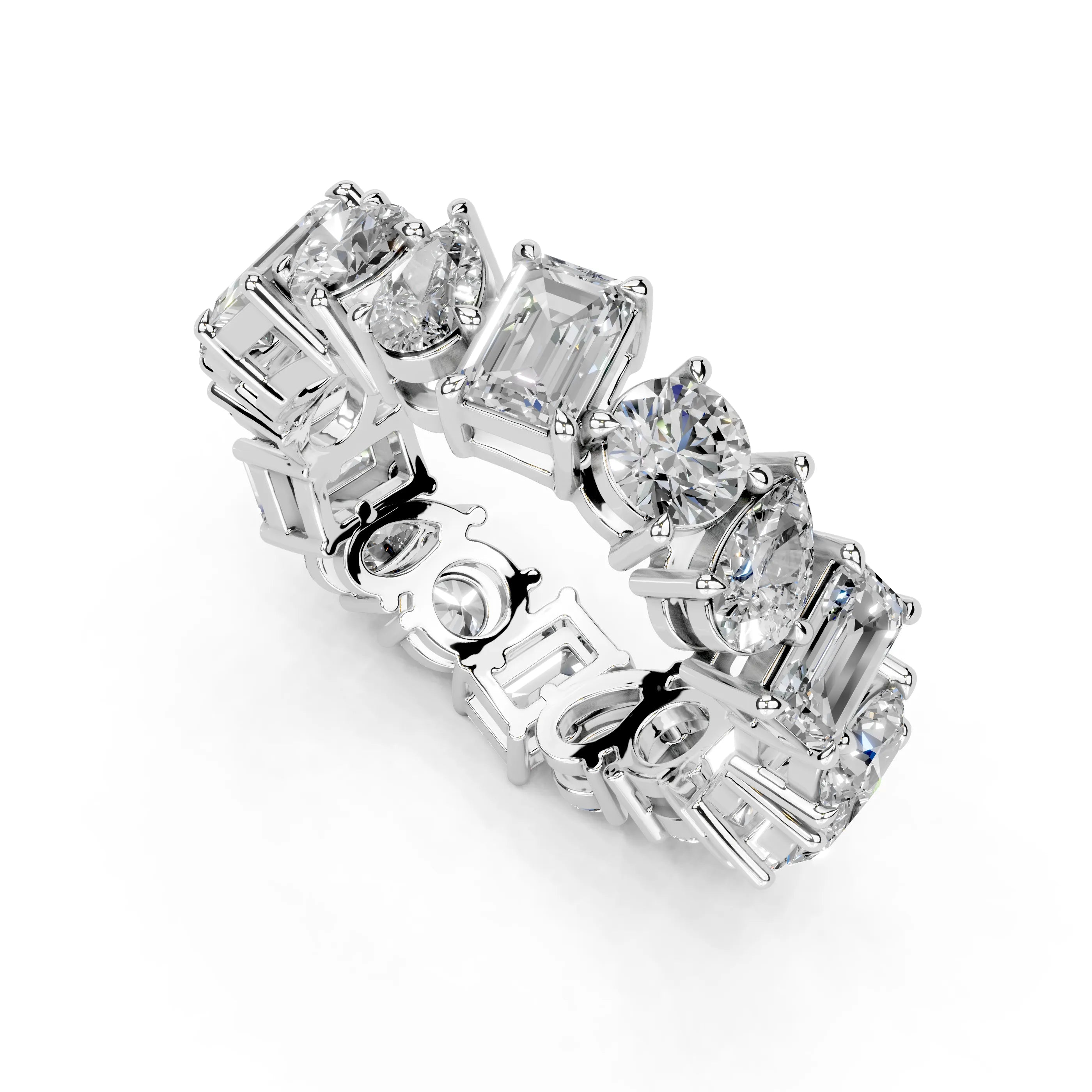 Fancy Shape Lab-Grown Diamond Eternity Wedding Band