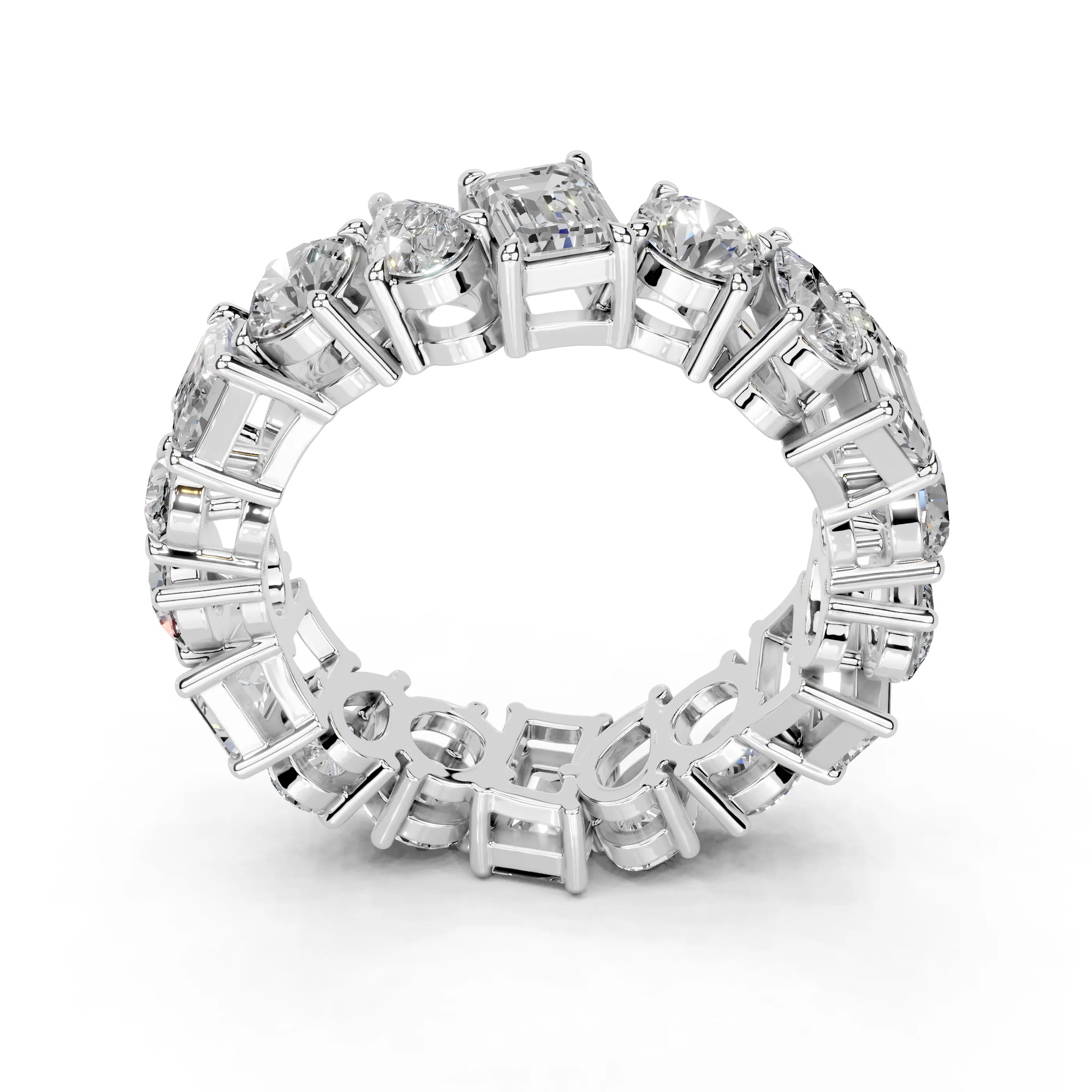 Fancy Shape Lab-Grown Diamond Eternity Wedding Band