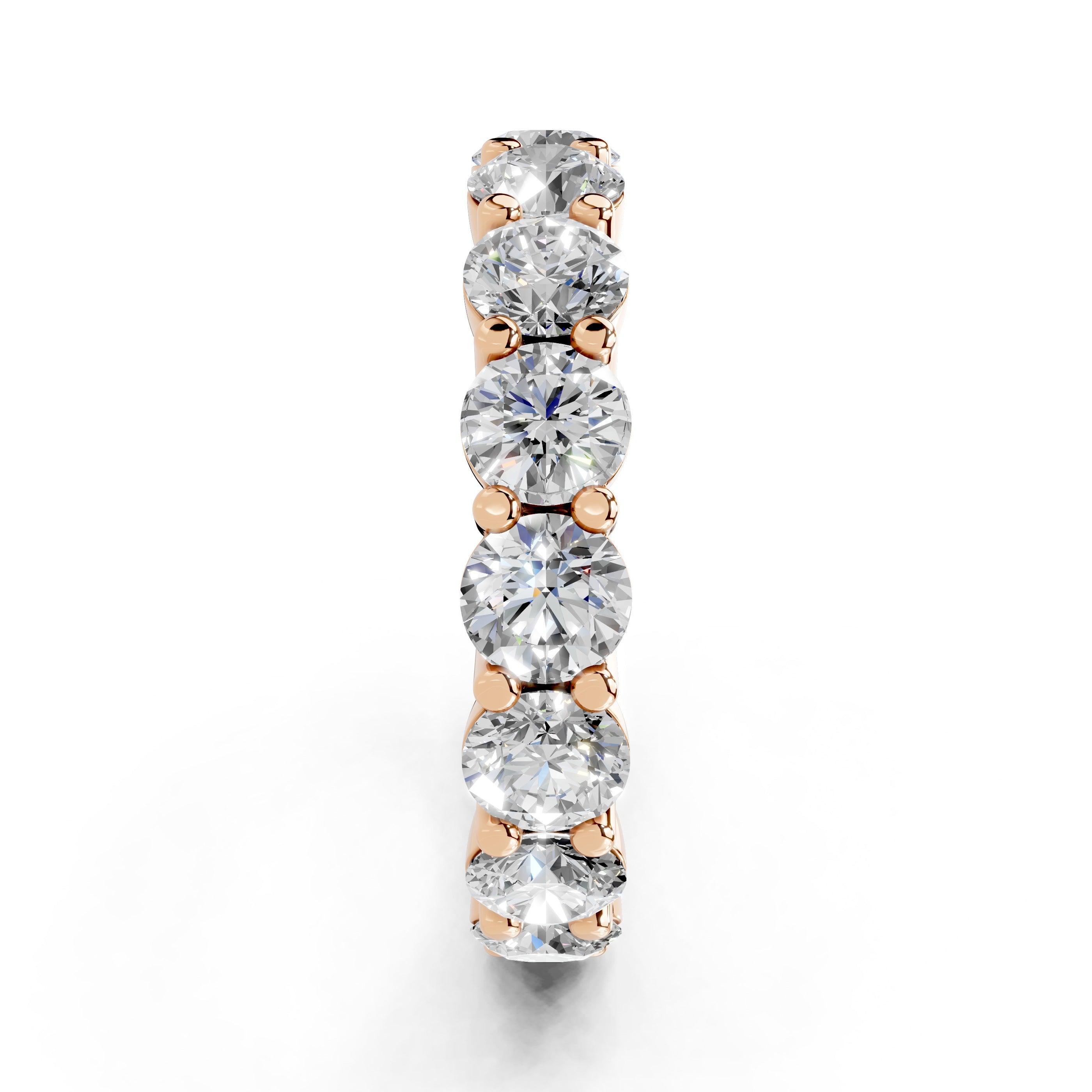 Round Cut Lab Grown Diamond Eternity Band