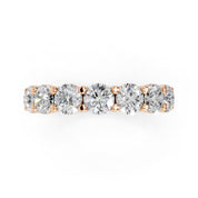 Round Cut Lab Grown Diamond Eternity Band