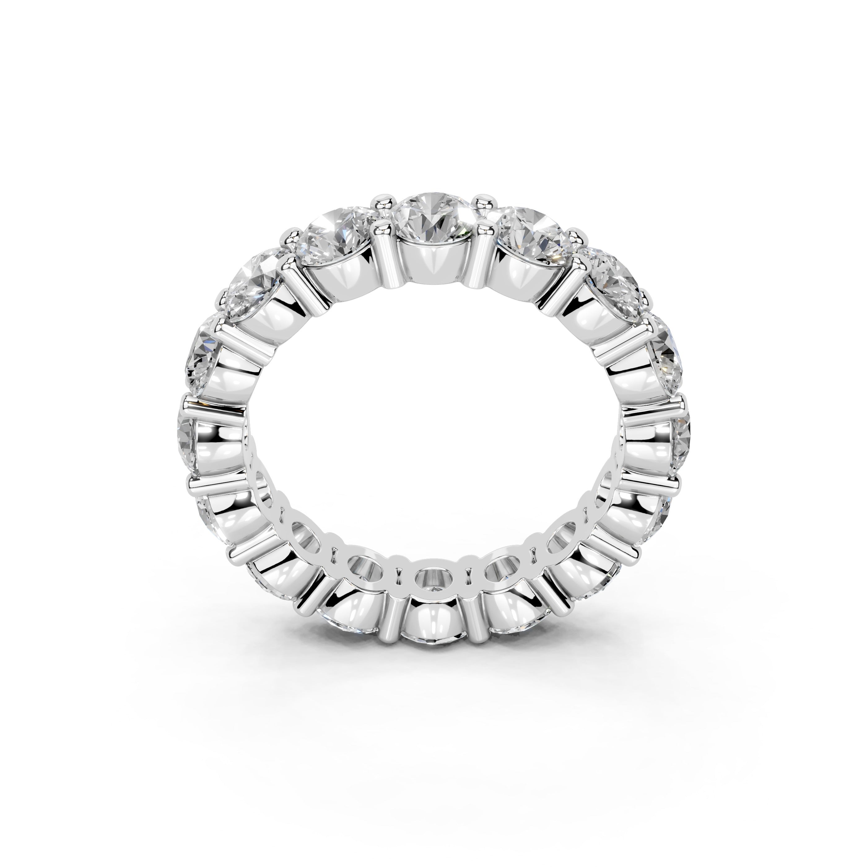 Round Cut Lab Grown Diamond Eternity Band