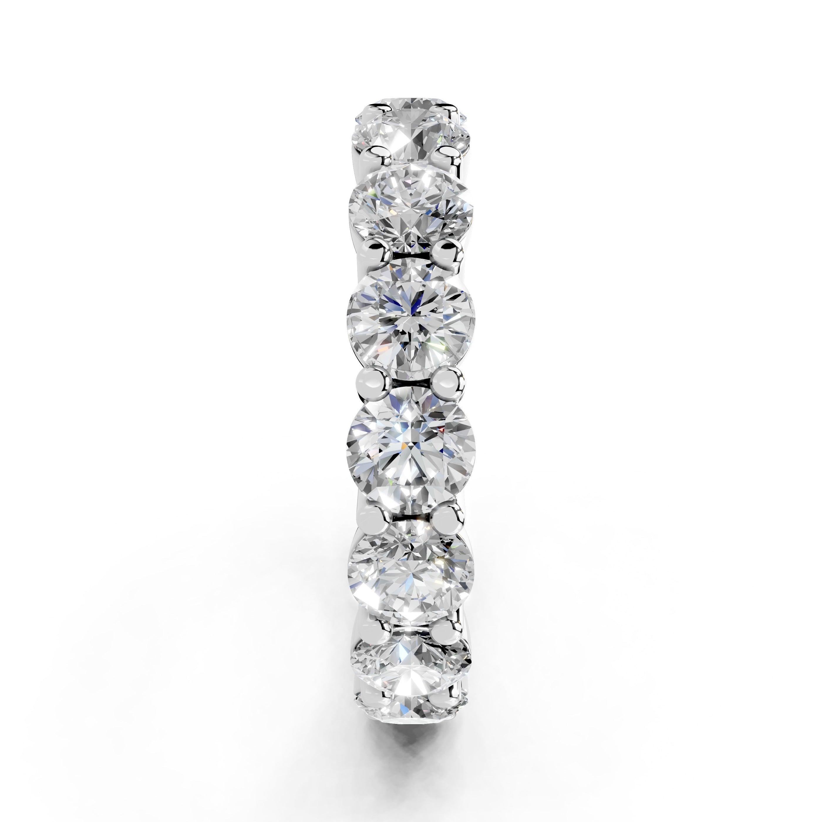 Round Cut Lab Grown Diamond Eternity Band