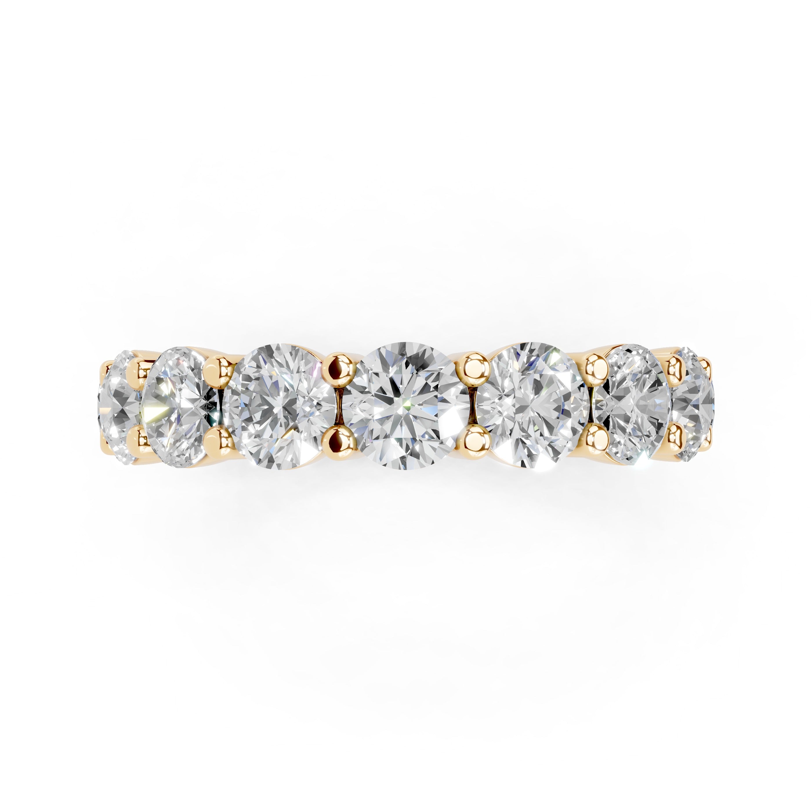 Round Cut Lab Grown Diamond Eternity Band