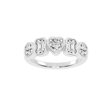 Multishape Bezel Set Lab Grown Diamond Anniversary Band