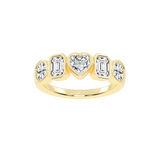 Multishape Bezel Set Lab Grown Diamond Anniversary Band