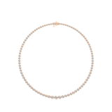 Round Cut Lab Grown Diamond Tennis Necklace