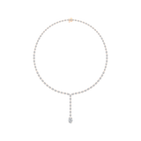 Oval Cut Lab Grown Diamond Tennis Necklace