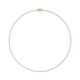 Round Cut Lab Grown Diamond Tennis Necklace