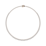 Round Cut Lab Grown Diamond Tennis Necklace