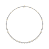 Round Cut Lab Grown Diamond Tennis Necklace