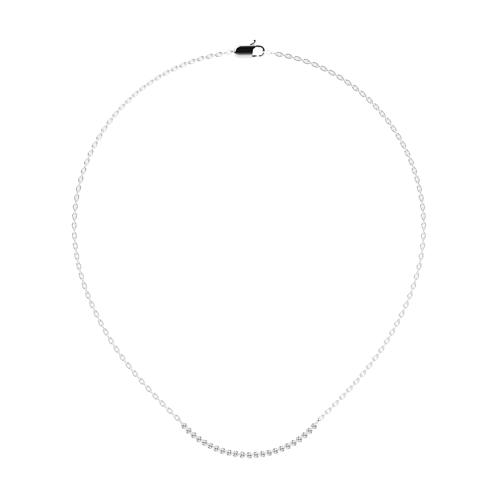 Round Cut  Lab Grown Diamond Necklace