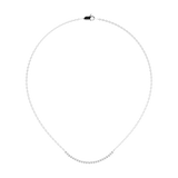 Collar de diamantes cultivados en laboratorio de talla redonda