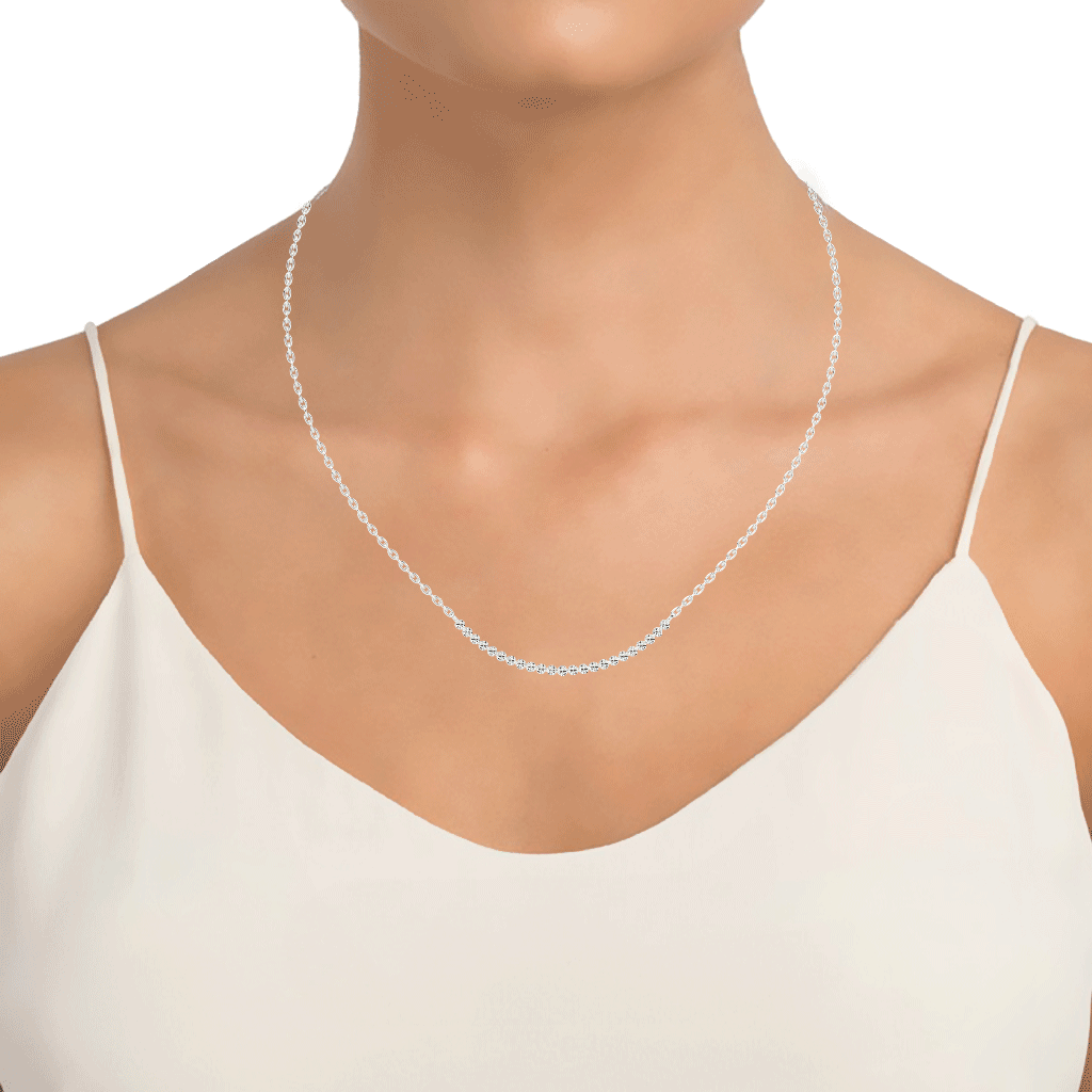 Round Cut  Lab Grown Diamond Necklace