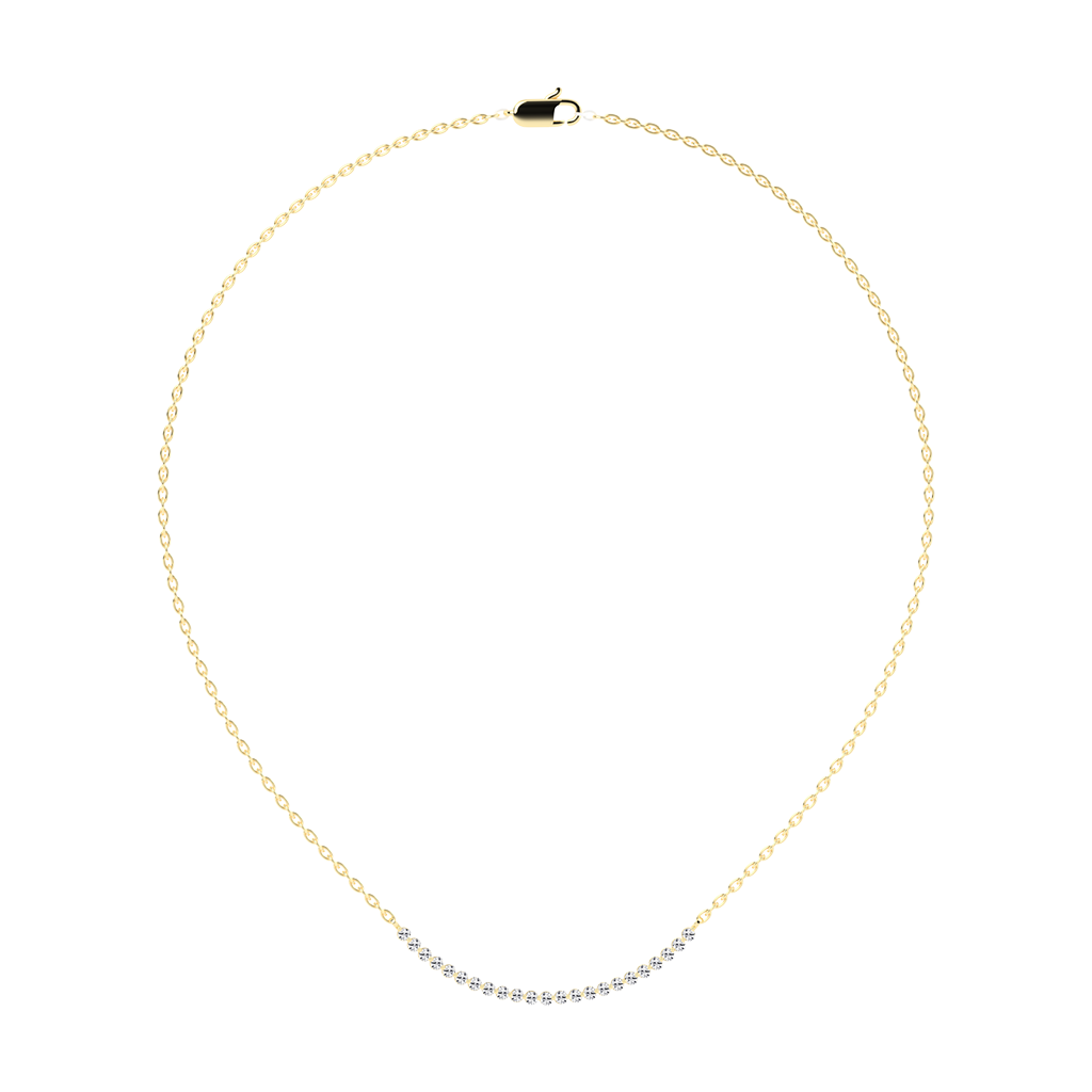Round Cut  Lab Grown Diamond Necklace