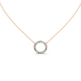 Open Circle Oval and Emerald Cut 3 Cttw Lab Grown Diamond Pendant