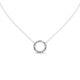 Open Circle Oval and Emerald Cut 3 Cttw Lab Grown Diamond Pendant