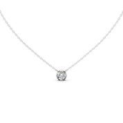 Round Shape Bezel Lab Diamond Solitaire Pendant