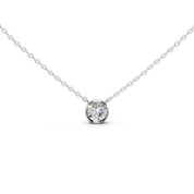 Round Shape Bezel Lab Diamond Solitaire Pendant