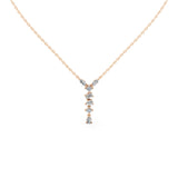 Multishape V style 3.5 Cttw Lab Grown Diamond Pendant