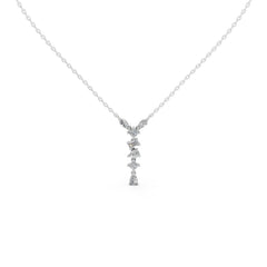 Multishape V style 3.5 Cttw Lab Grown Diamond Pendant