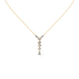 Multishape V style 3.5 Cttw Lab Grown Diamond Pendant