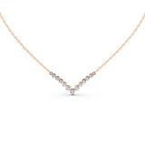 V shaped Round Cut 1.96 Cttw Lab Grown Diamond Pendant