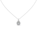 Double Halo Square Cushion Round Cut 0.7 Cttw Lab Grown Diamond Pendant