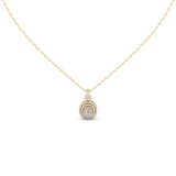 Double Halo Square Cushion Round Cut 0.7 Cttw Lab Grown Diamond Pendant