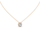 Fancy Halo Round Cut 2.38 Cttw Lab Grown Diamond Pendant