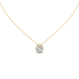 Fancy Halo Round Cut 2.38 Cttw Lab Grown Diamond Pendant